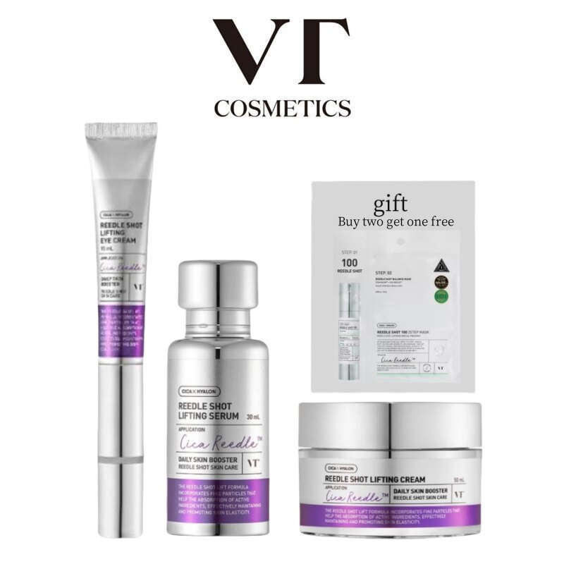   100% Original  VT Reedle Shot Lifting Eye Cream 15ml   Reedle Shot Lifting Serum 30ml   Reedle Shot Lifting Cream 50ml   Reedle Shot 100 2step Mask 1ea 5ea 10ea  Liposome100 Skin elasticity-Boosting Hydration VT Cosmetics 