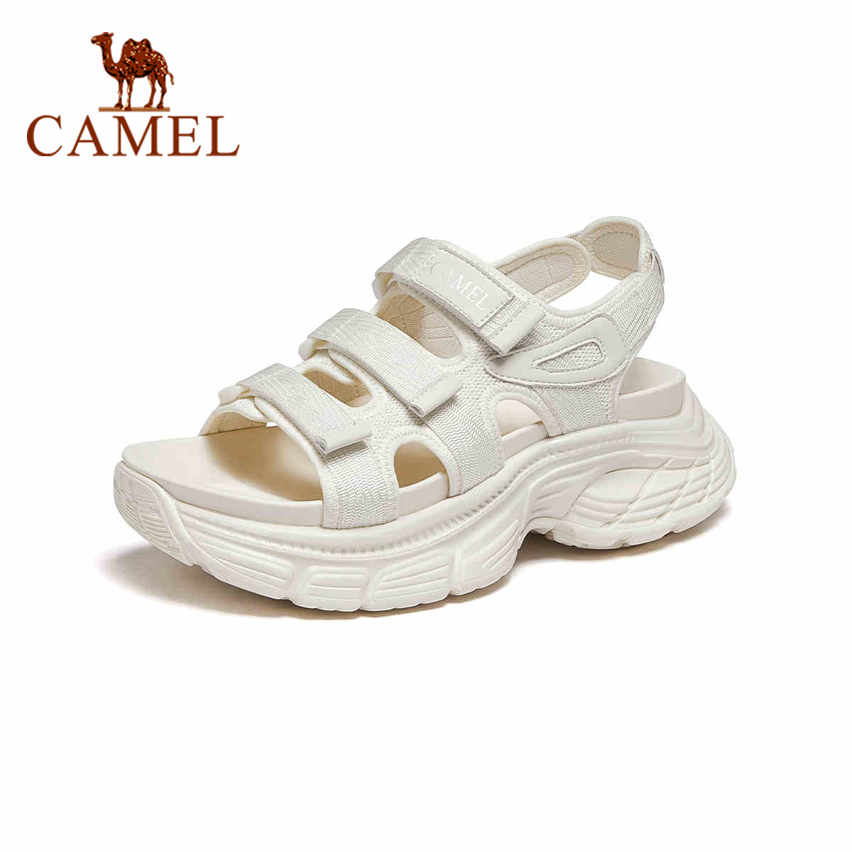 Cameljeans Women's Shoes Summer New Thick-soled Sports Sandals Casual Beach Shoes ราคา 1,842 บาท*ส่งฟรี
