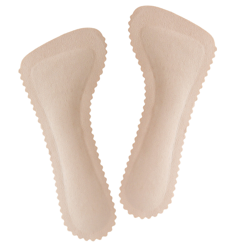 【♡Lovely girls house♡】Soft Breathable Non-slip Insoles for Women Pain Relieve Cushioning Forefoot Sole Inserts Imitation Leather Insole Shoes Cushion - 5