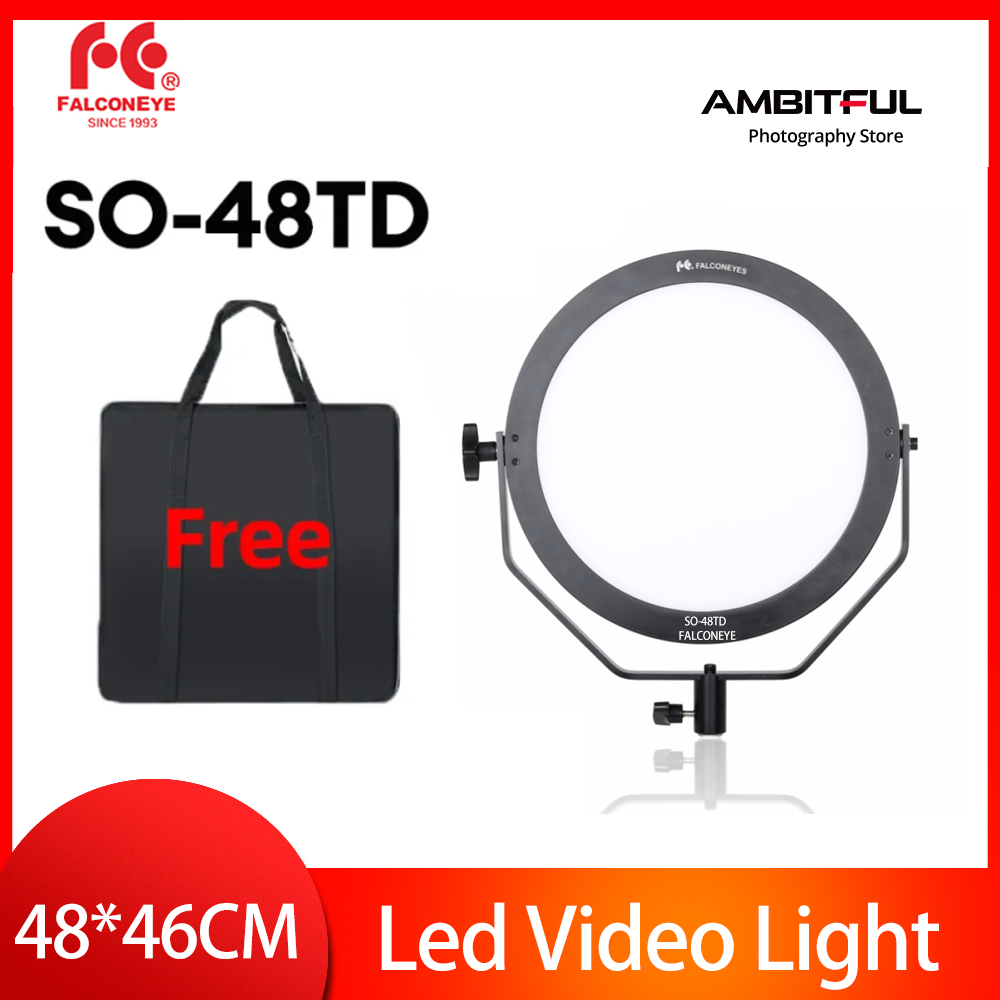 Falconeyes SO-48TD 48Ws LED Panel Light Dimmable High CRI95 3000-5600K Lighting Video Film Studio Photography Continuous Light LED Video Light - ยี่ห้อ Godox ราคา 9,651 บาท*ส่งฟรี