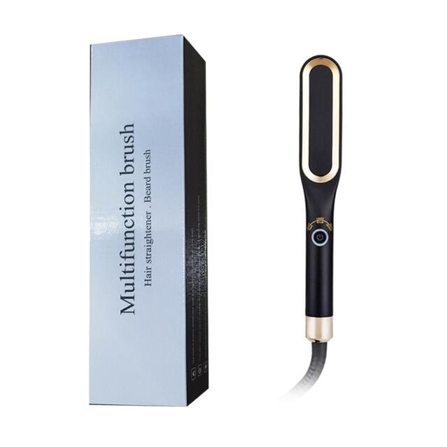 Gambar Hot Comb Iron Ceramic Mini Hair Straightener Brush Men s Beard Comb Electric Heating Combs Profissional Straightener For Women