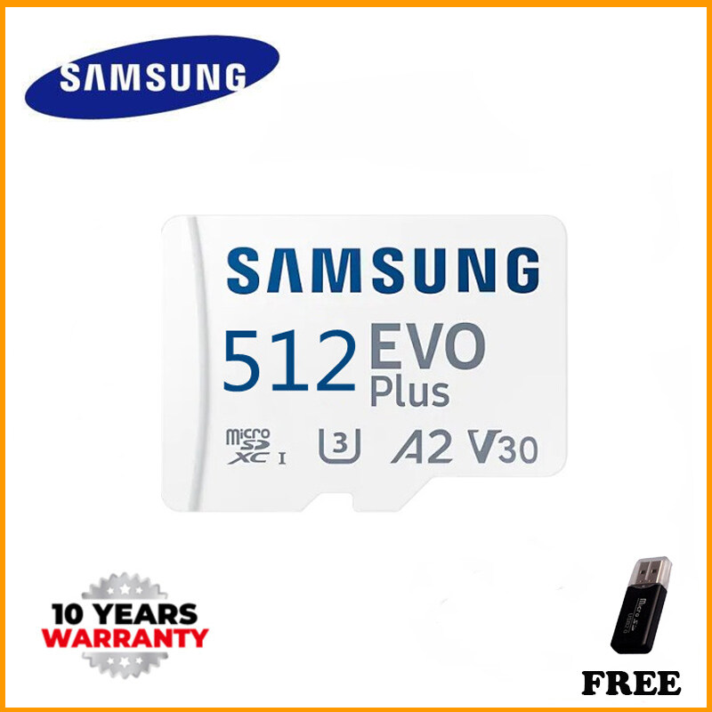 100% Original Samsung EVO Plus micro SDXC 512GB U3 class 10 A2 V30