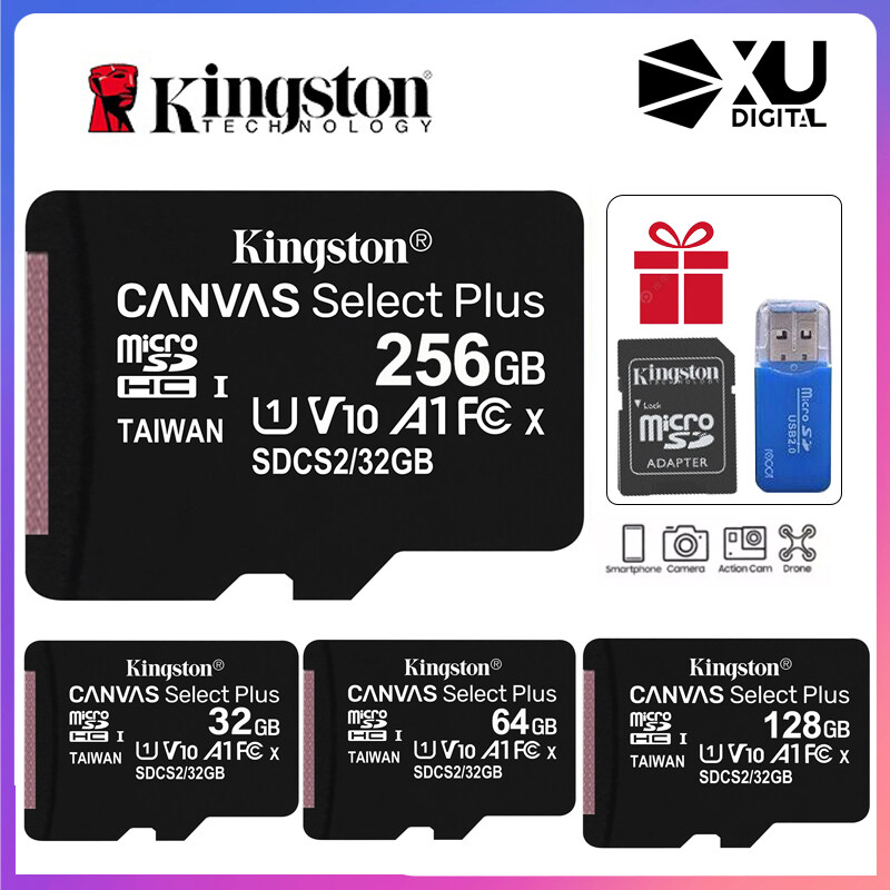 Kingston Thẻ Nhớ 16GB Thẻ TF Điện Thoại Android 32GB 64GB Máy Tính Bảng Camera Giám Sát Thẻ Nhớ Tốc Độ Cao Đọc 100M Thẻ Chuyển Mạch SDCS2 Thẻ SD 128GB 256GB 512GB Máy Ghi Hình Lái Xe Thẻ Flash Micro Thông Dụng thẻ SD A1 UHS-I Speed Class 10 (U1) Hoàn Toàn