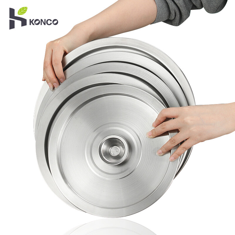 Konco nắp bằng thép không gỉ cho nồi nắp tròn cho chảo nhỏ woks bộ phận đồ
