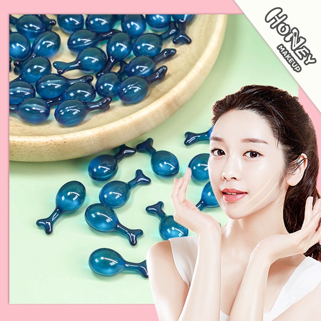 Gambar 20 Space Time Capsules ? Oligopeptide Seaweed Essence [Volume Wholesale] ? Blue Algae (Deep Moisturizing) Brightening Skin Color Improving Rough Dark Yellow Smoothing Fine Lines Soothing Sensitive Essential Capsules