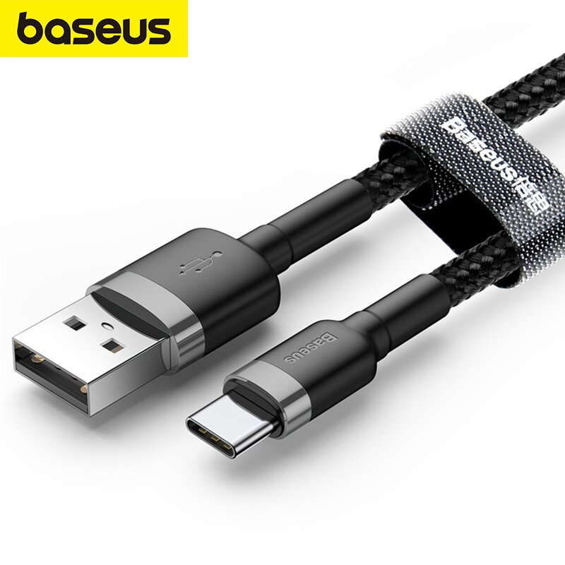 Baseus cáp usb c cáp sạc type c cho xxiaom 11t pro sams s21 cáp usb c dây điện thoại bộ sạc usb type c 3a qc3.0