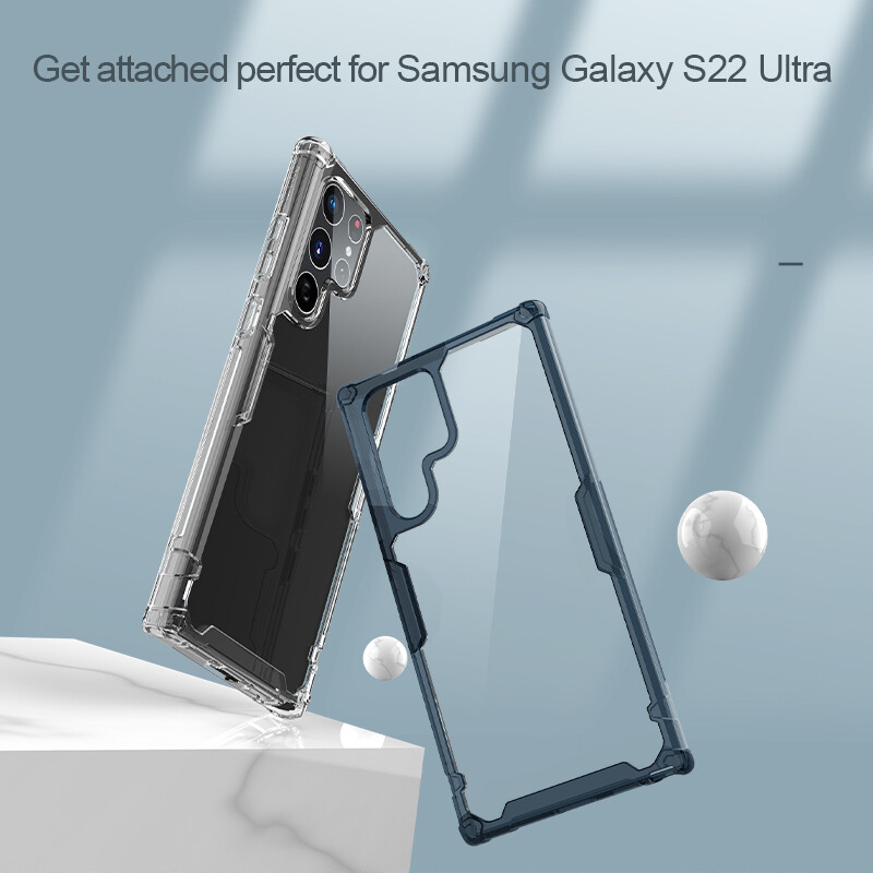 Nillkin Soft Silicone Phone Case and Shockproof Back Cover for Samsung Galaxy S22 Ultra description image