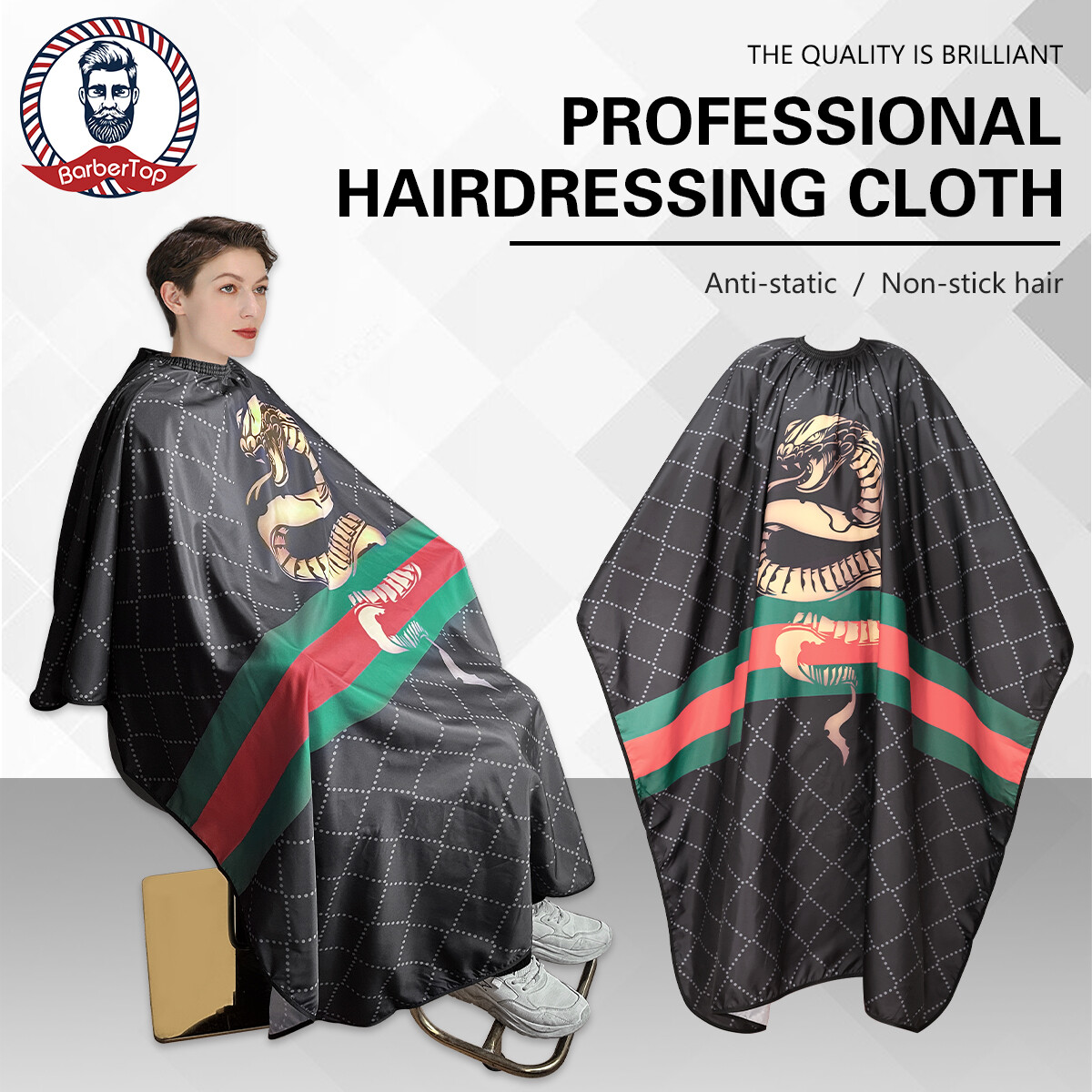 Tiệm hớt tóc salon làm tóc Áo choàng cắt tóc Pro thợ làm tóc vải áo choàng tiệm hớt tóc Tạp dề không thấm nước cắt tóc áo choàng