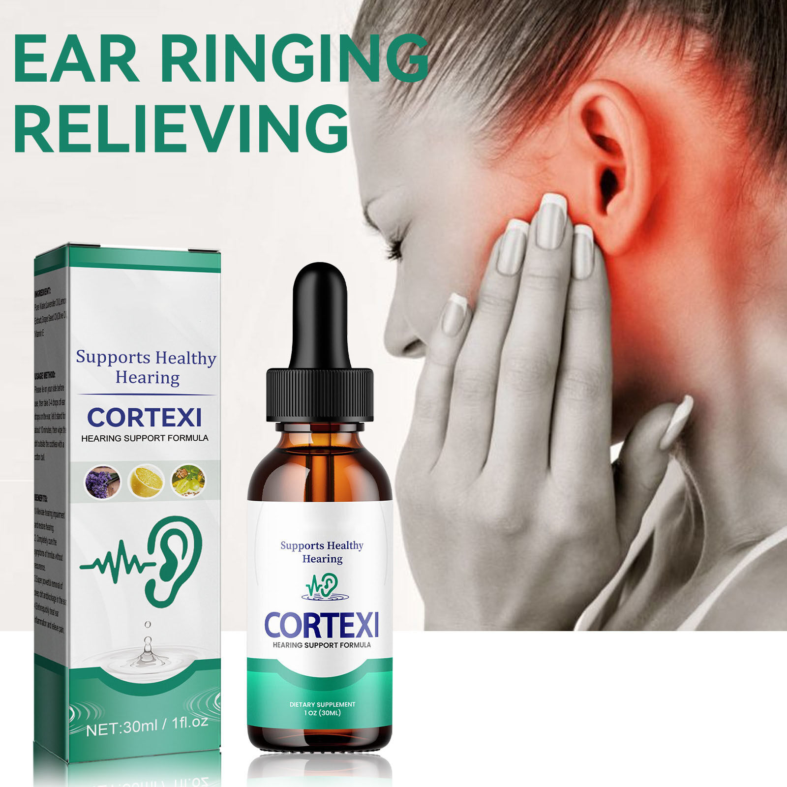 Ear Hearing Support Drops,Health Care For Ear Infection
