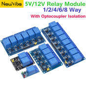 5V/12V 1 2 4 6 8 16 Channel Relay Module With Optocoupler Relay Output 1 2 4 6 8 16 Way Relay Module For Arduino Plc Automation Equipment Control