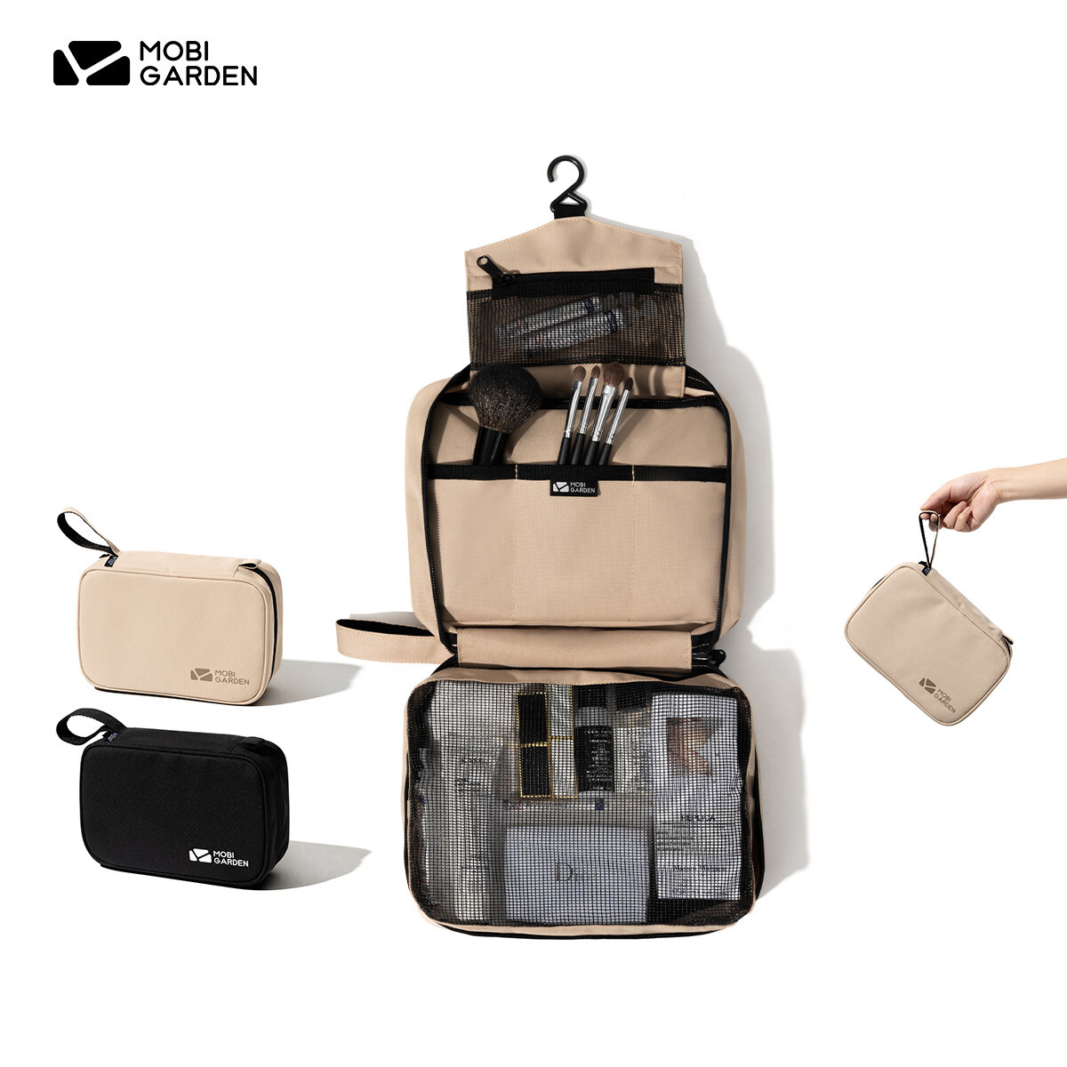 MOBI GARDEN Túi đựng đồ vệ sinh cá nhân du lịch xách tay Túi đựng mỹ phẩm túi giặt trang điểm không thấm nước Túi hành lý cắm trại tổ chức