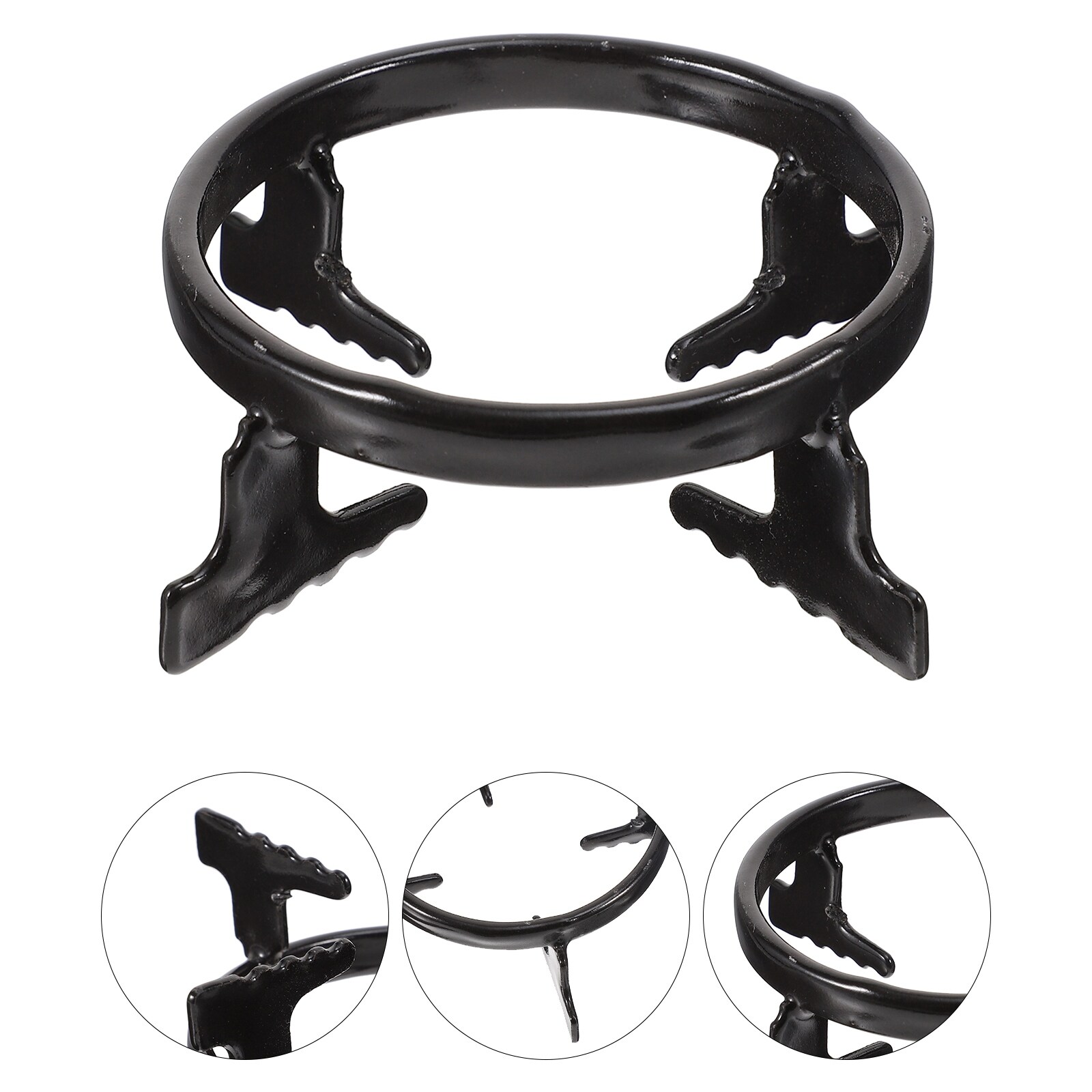 Gambar 1pc Small Saucepan Holder Stove Cooker Holder Gas Oven Burner Grates Gas Ring Reducer Coffee Pot Stand