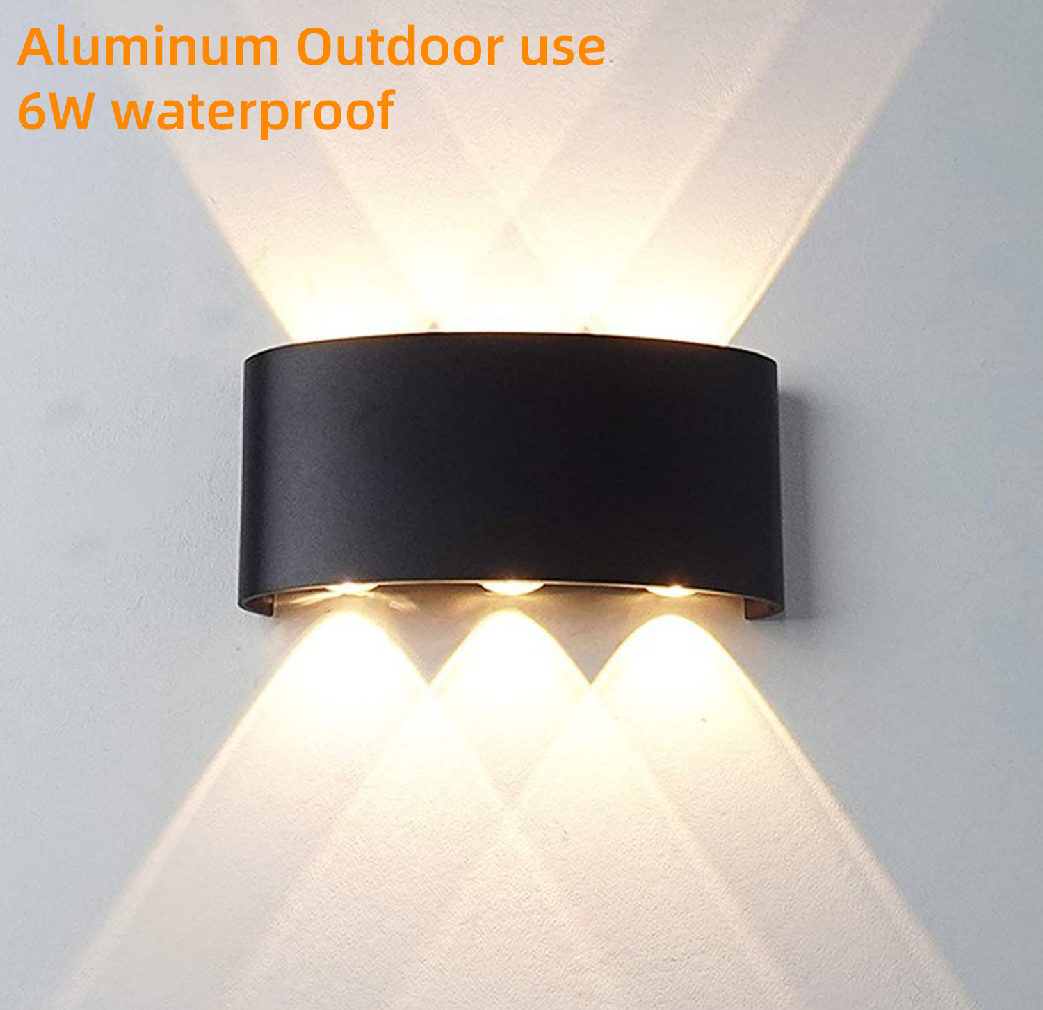 LED Wall Light Aluminum Modern Style Indoor outdoor Wall Lamp IP65 Waterproof Up Down Corridor Lights for Home Stairs Bedroom Bedside Bathroom Lighting