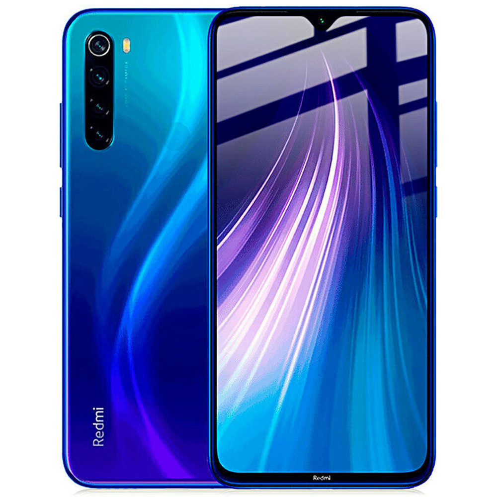 Tempered Glass Film for Xiaomi Redmi Note 8 2PCS- Black