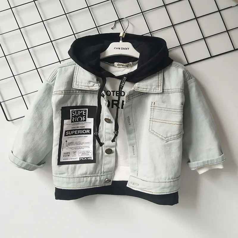 black jean jacket baby boy