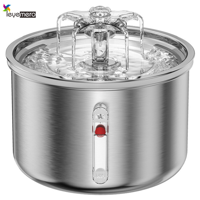 IPSKY Automatic Pet Water Dispenser WF250 Stainless Steel Visual Buoy Fountain 2.0L ราคา 310 บาท*ส่งฟรี