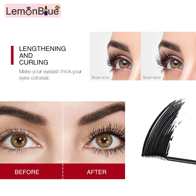 Gambar Silk Fiber Mascara Long Eyelashes Extension Long Lasting Waterproof Easy For Makeup Silk Fiber Mascara Long Eyelashes Extension Long Lasting Waterproof Easy to Apply Long Lasting Waterproof