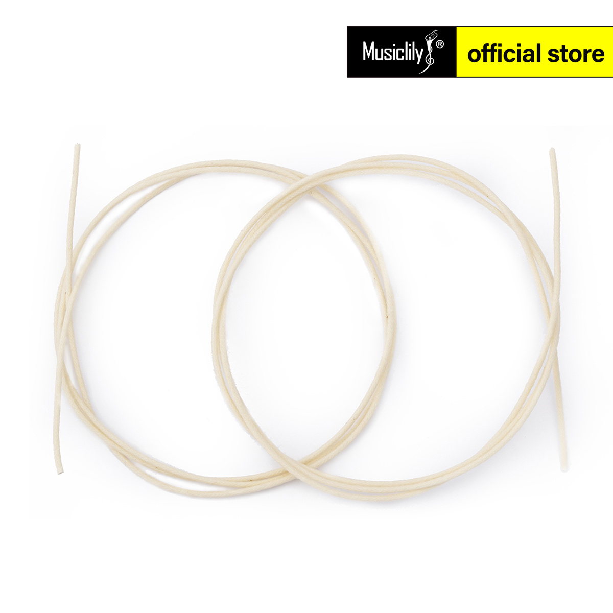Musiclily Pro 22 Máy đo AWG phong cách cổ điển trước khi đóng hộp đẩy lại vải bao phủ dây bện xoắn, 6 feet, trắng đen màu vàng