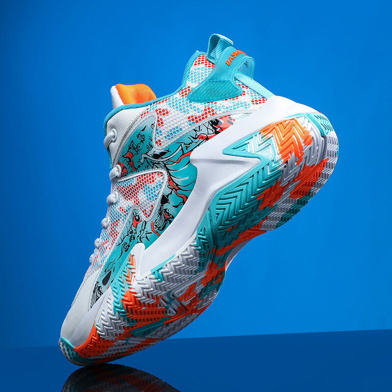 HELONG Hàng Mới Về Nhẹ Giày Chơi Bóng Rổ Thoáng Khí Thoải Mái Giày Thể Thao Tập Luyện Unisex Giày Sneakers Thể Thao Nam Nữ 2023