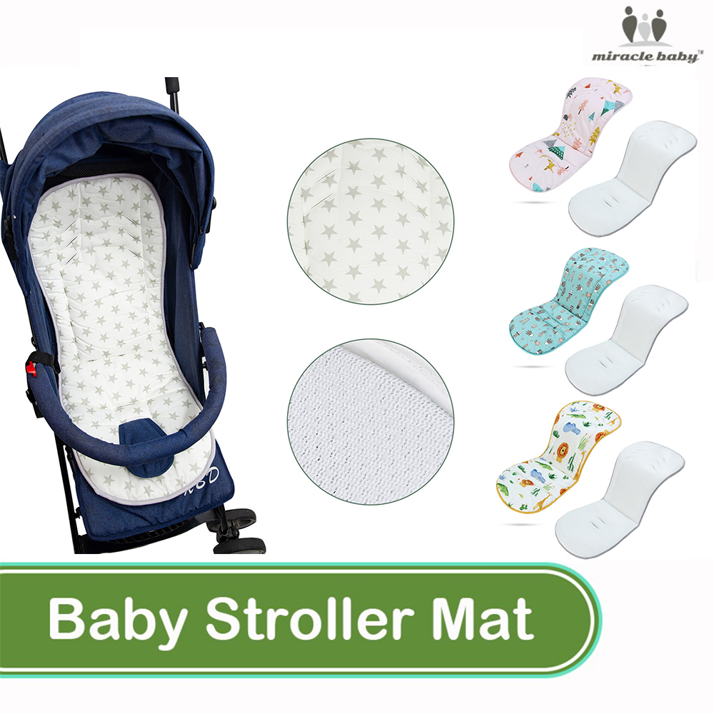 Miracle Baby Stroller Cotton Seat 3D Air Breathable Fabric Reversible Stroller Mat pad Cushion Pad Safety Baby Pram for Stroller car seat pillow For Carriage soft mattress Sleeping Trolly Mattresses Pillow ราคา 235 บาท*ส่งฟรี