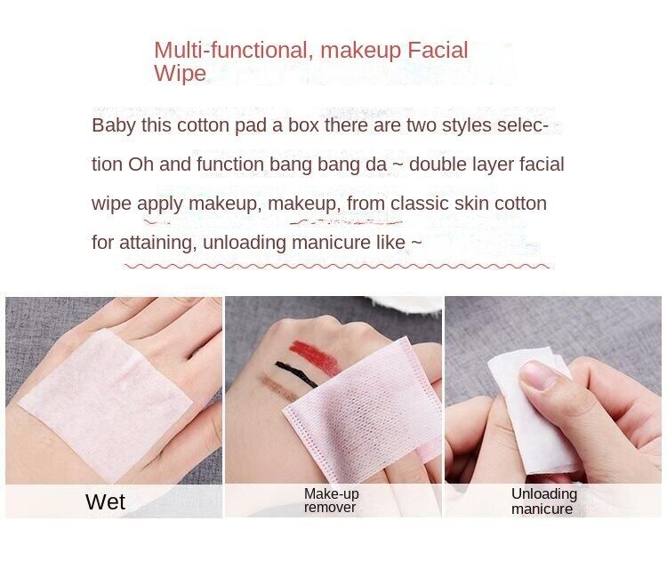 Fenling boxed makeup cotton makeup remover cotton 60 pieces double-layer makeup remover +180 pieces Classic skin care cotton F3314