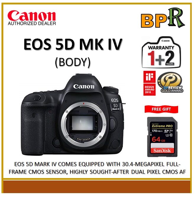 Canon EOS 5D Mark IV DSLR Camera ( Body Only ) Canon Malaysia (3 Years Warranty)