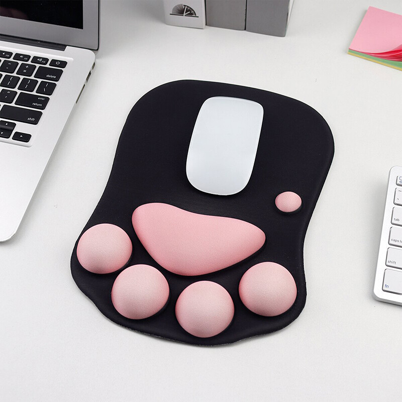 Tấm lót chuột tấm lót chuột silicon mềm chân mèo dễ thương lót chuột memory foam đệm lót tay
