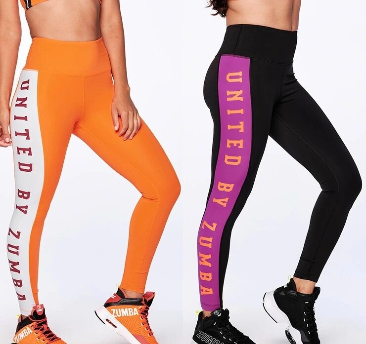 Quần legging nữ mắt cá chân cạp cao hạnh phúc zumba z1b01298