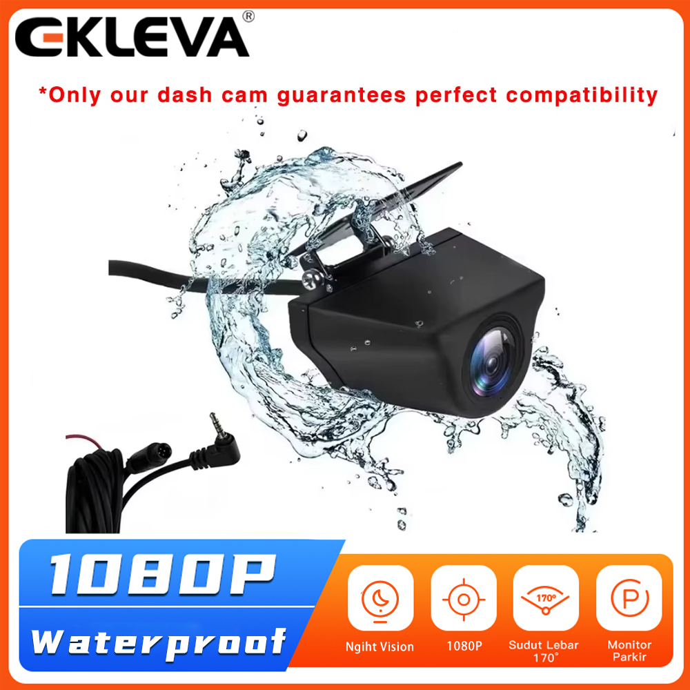 EKLEVA 1080P AHD Rear Camera 4 Pin 2.5mm Jack Reverse Image Cam Only for Dash Cam Carplay Support CVBS CVI TVI Format Giá 228,065 Đồng*Miễn phí vận chuyển