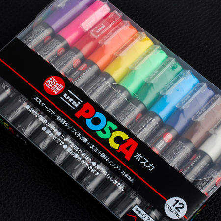 Uni Posca PC-1M Waterproof Paint Marker Pen - 1 Piece