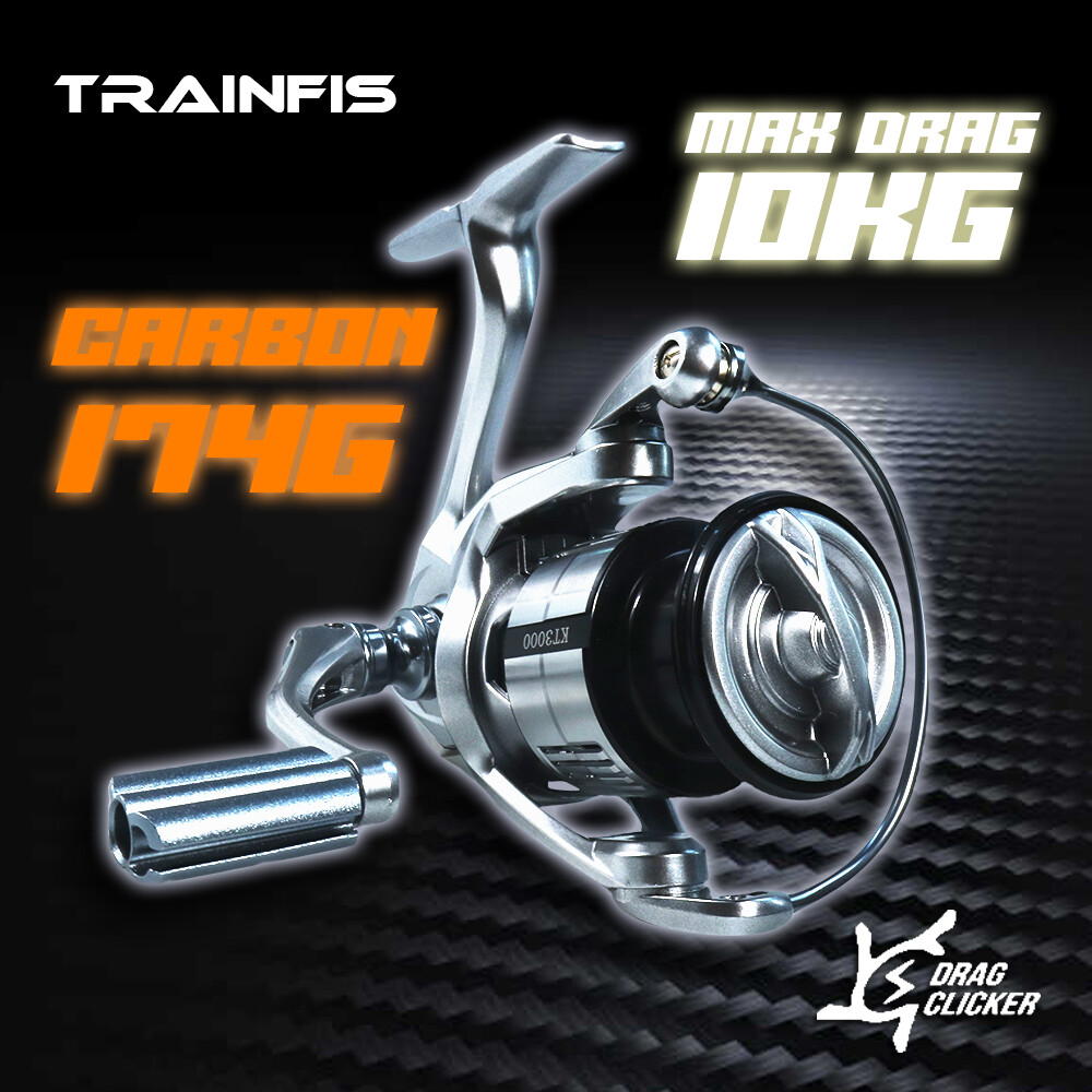Power Ống cuộn dây câu sợi carbon đầy đủ quay Reel only174g 10kg Max trục câu cá Ống cuộn dây câu 5 + 1 Vòng Bi Ống cuộn dây nhôm 5.2:1 bánh răng tốc độ cao tỷ lệ nước mặn nước ngọt tất cả các phù hợp