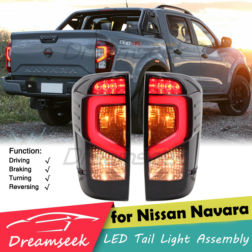 Smoke LED Rear Light Assembly For Nissan NP300 Navara 2015 2016 2017 2018 2019 2020 2021 2022 2023 Brake Tail Lamp With Yellow Turn ราคา 6,892 บาท*ส่งฟรี