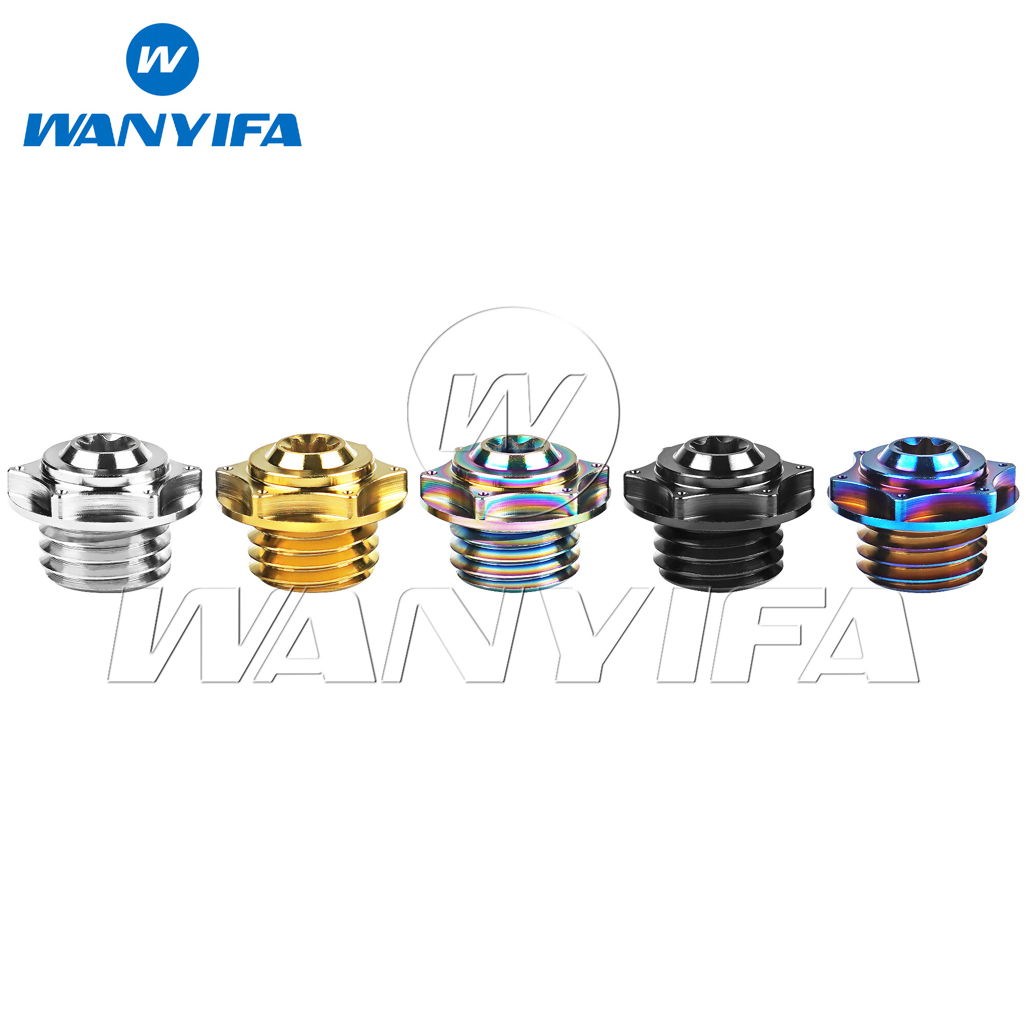 Wanyifa 1pc Titanium Bolt M20 Pitch1.5/2.5mm CNC Motorcycle Engine Oil Cap Screw for Motorcycle Honda Filler Cover Protector Ti Alloy Fasteners ราคา 280 บาท*ส่งฟรี