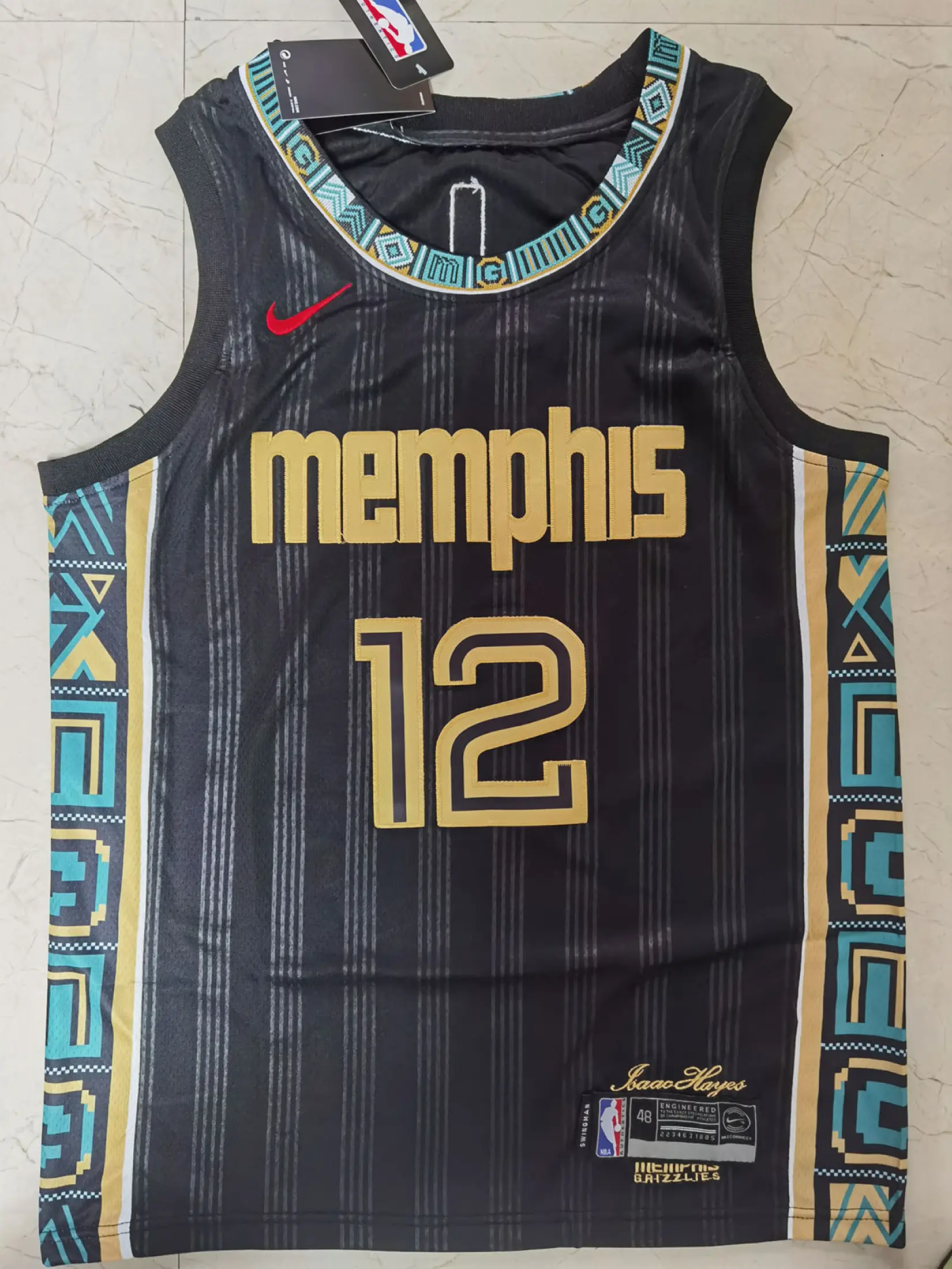 Men S Basketball Jersey 2020 21 Ja Morant Memphis Grizzlies City Edition Authentic Swingman Jersey Black Lazada Ph