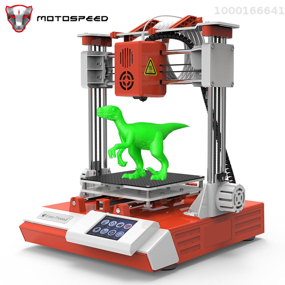 EasyThreed K6 3D Printer FDM Desktop Printing Machine 100x100x100mm/4x4x4inches Print Size Removable Platform with 2.4'' Touchscreen Control Printing with TF Card/USB Connect for Beginners Comes with 10m PLA Sample Filament ราคา 4,863 บาท*ส่งฟรี