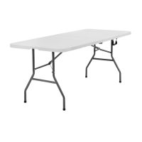 KIMDELIN Folding Half Portable Foldable Table for Parties Backyard Events