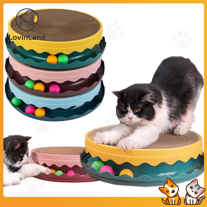 Lovinland Cat Toy Furniture Scratch Board bed for cat Pet Toy Replaceable Scratch Resistant Claw Scratching ราคา 193 บาท*ส่งฟรี