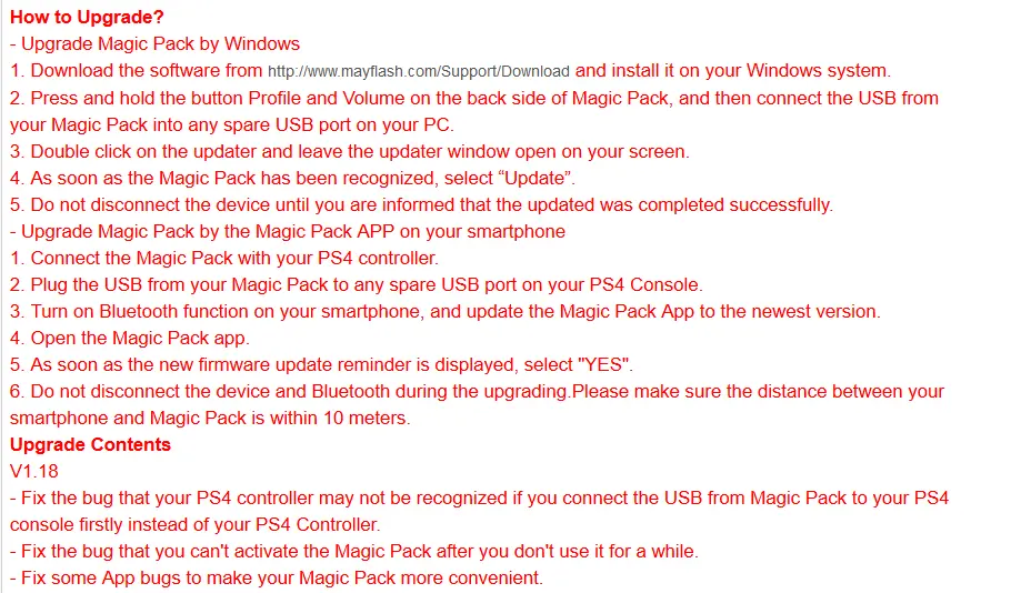 mayflash magic pack ps4