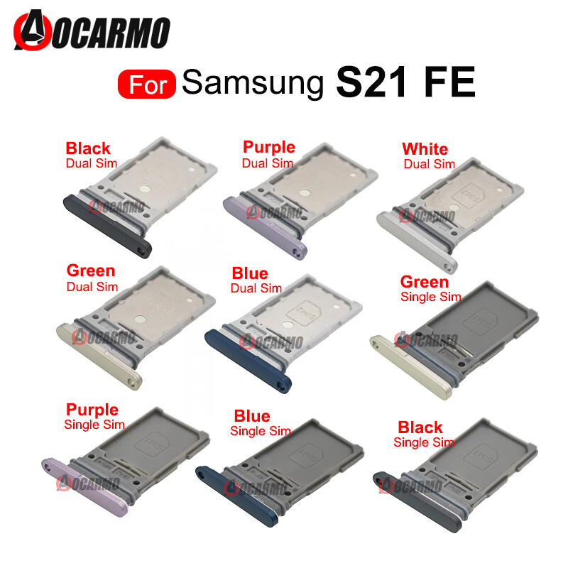Khay sim thẻ sim đơn kép cho samsung galaxy s21 fe phụ kiện thay thế