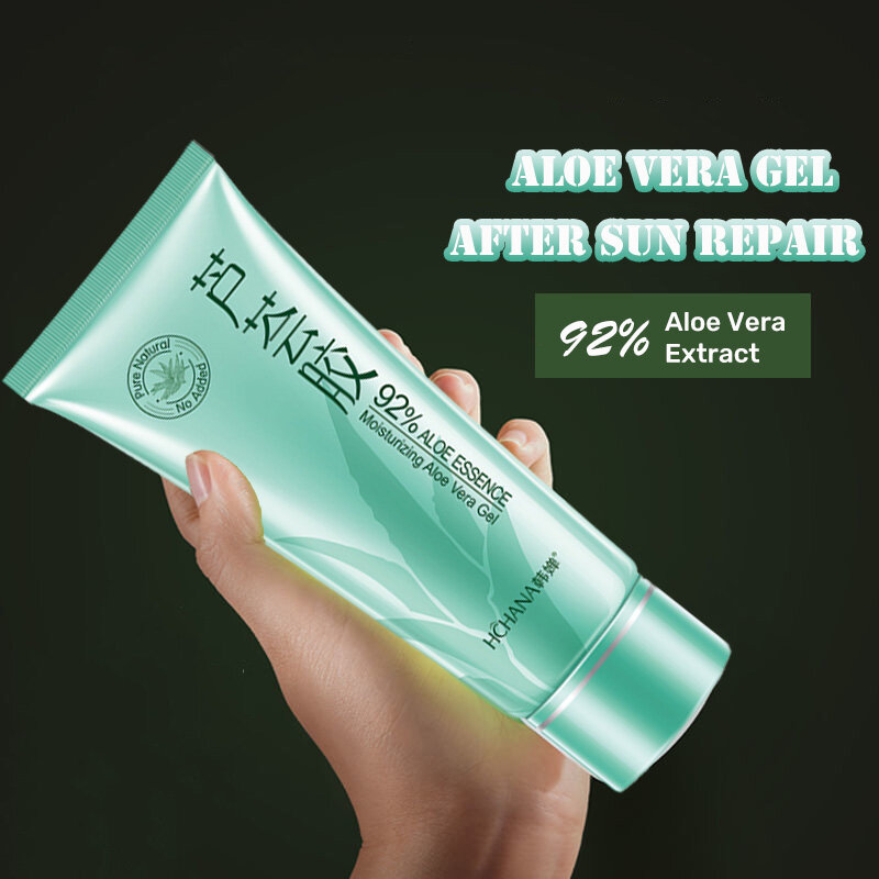 Gambar Eliminate acne and solve skin peeling and dryness 100 %original aloe vera gel 40g Aloe vera gel moisturizes nourishes and nourishes the skin soothing and not greasy