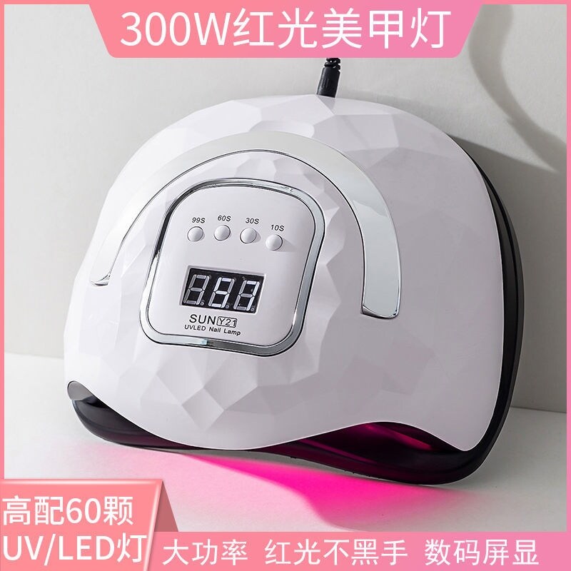 Gambar Nail phototherapy machine nail light induced quick drying phototherapy light armour oil glue baking lamp LED dryers manicure nail machine