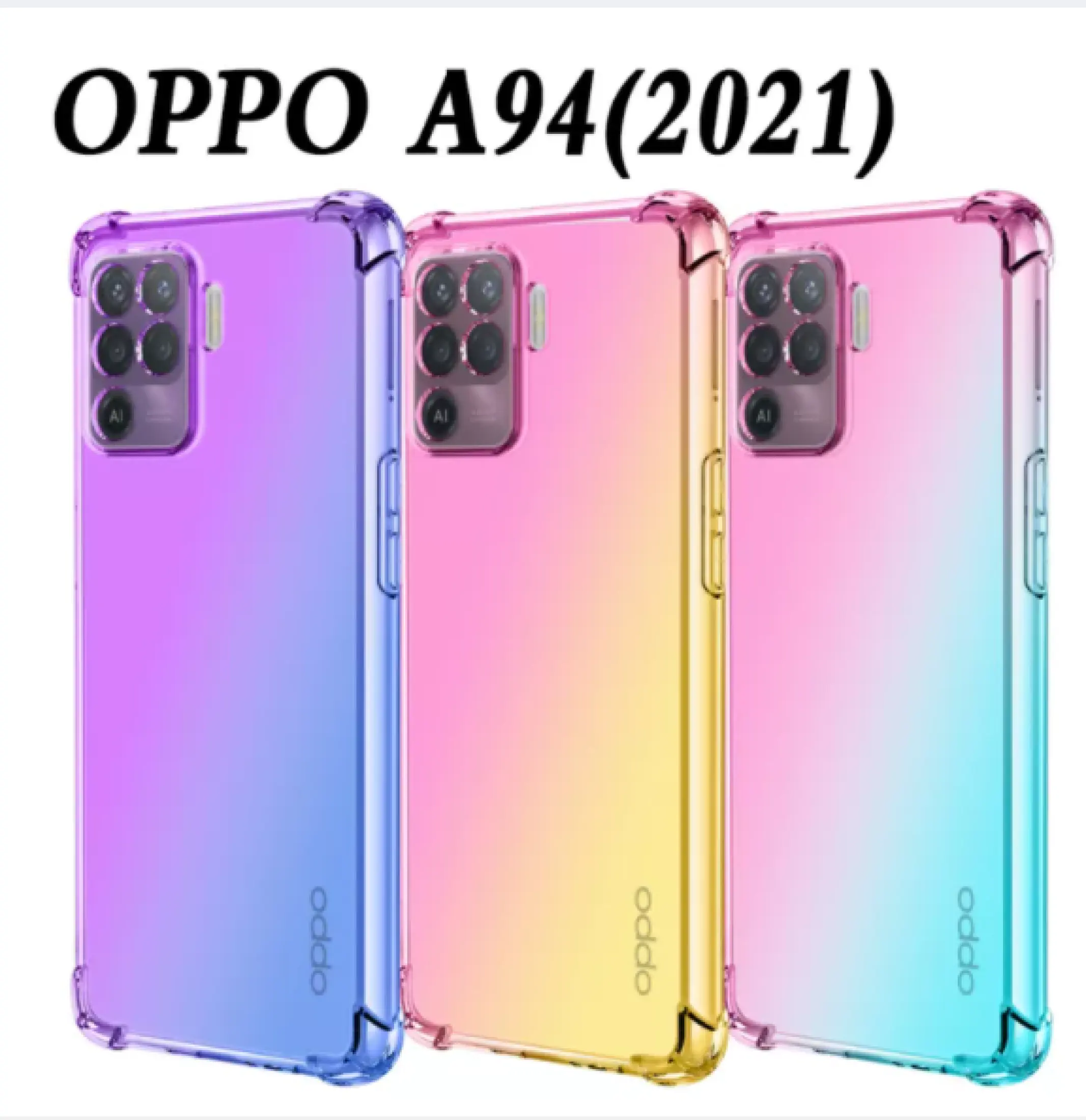 Suitable For Oppo A94 Oppo A93 Oppo A53 Oppo A15 Oppo 15s Four Corners Drop Proof Color Gradient Soft Shell Lazada Ph