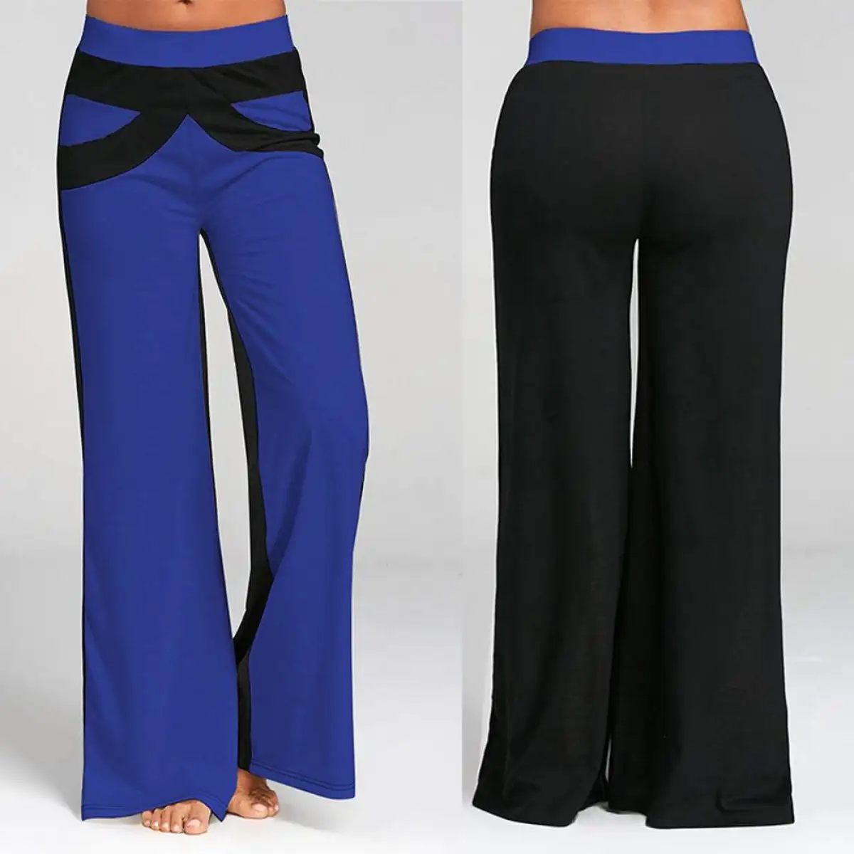 Quần ống Loe Nữ Chắp Va Quần Tập Yoga ống Rộng Cạp Vừa Lazada Vn