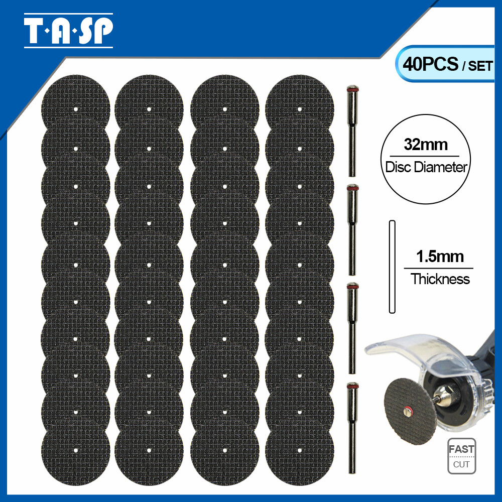 40 Chiếc Đĩa Cắt Gia Cố Bằng Sợi Thủy Tinh 32Mm Phụ Kiện Cắt Bánh Xe Dremel Công Cụ Mài Mòn, Đối Với Công Cụ Rotary Mini Khoan