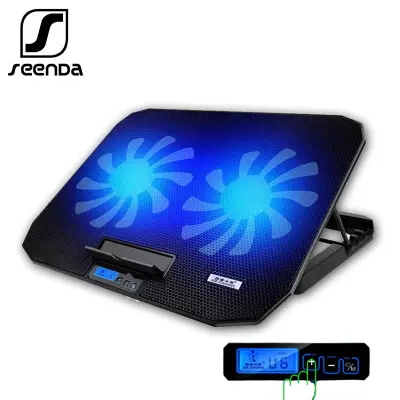 SeenDa Laptop Cooler Cooling Pad 2 USB Ports and Two Cooling Fan Adjustable Speed Notebook Stand for 12-15.6 inch (1)