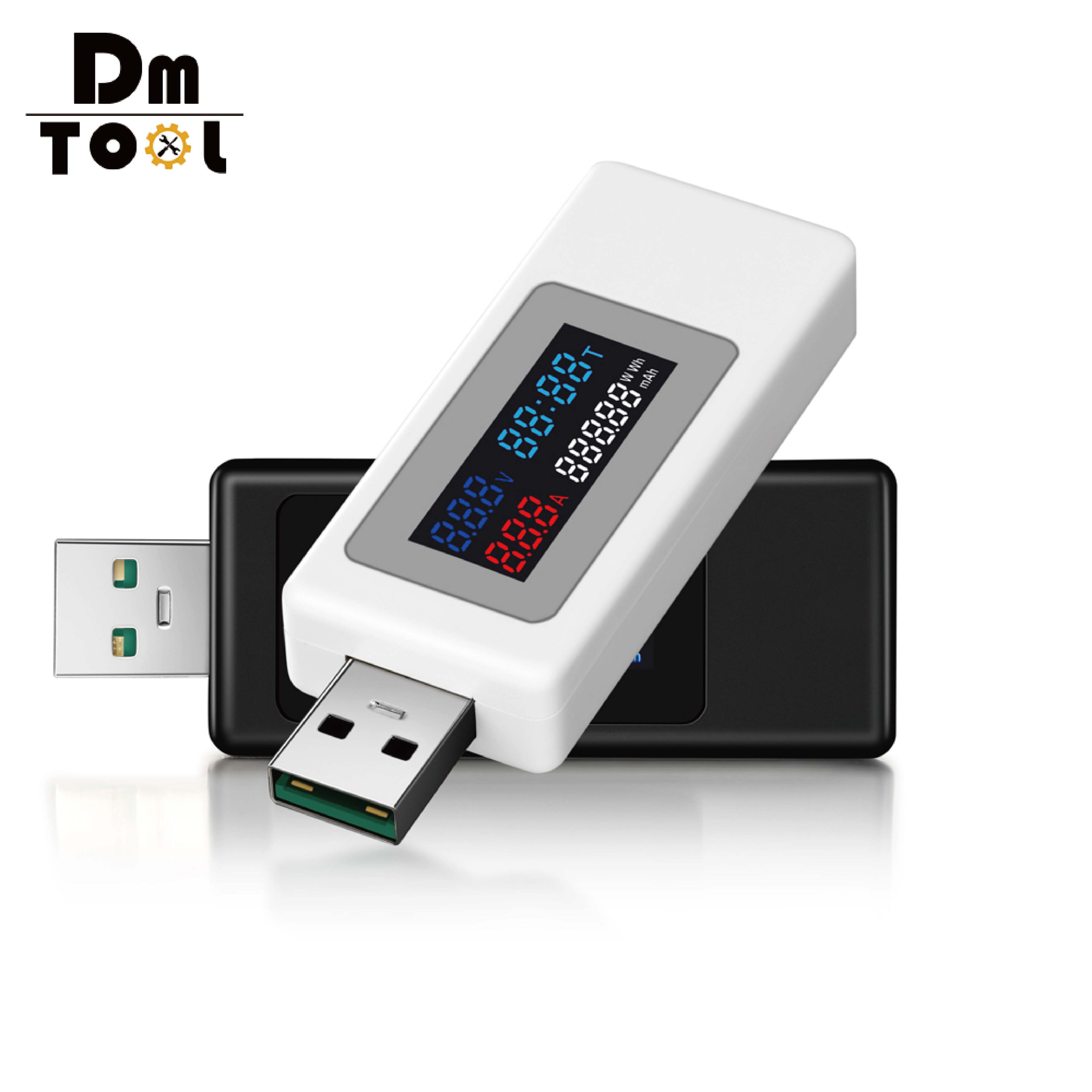 DC4-30V Chính Hãng Máy Kiểm Tra Số Lượng Điện Công Suất Điện Áp Và Dòng Điện USB 0-6,5a, LCD Màu Hiển Thị