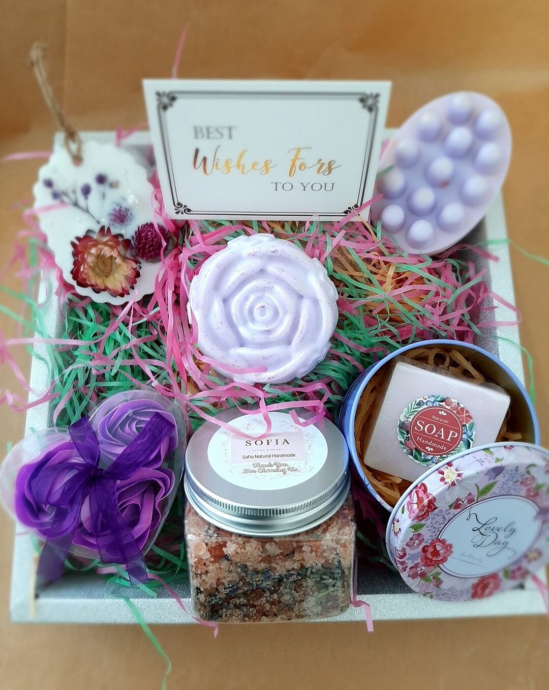 Gambar Hadiah Set Lavender Handmade Soap Bar  Body   Bath Salts   Soap Gift Set   Set Hadiah   Sabun Organic Products