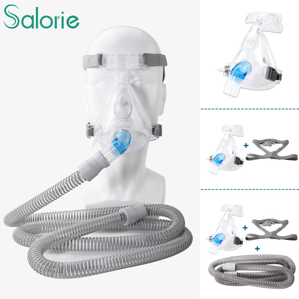 Salorie CPAP Full Face Mask Auto CPAP BiPAP Accessories Comfort Cover With Headgear Headband Use for Sleep Apnea and Snoring Ventilator ราคา 264 บาท*ส่งฟรี