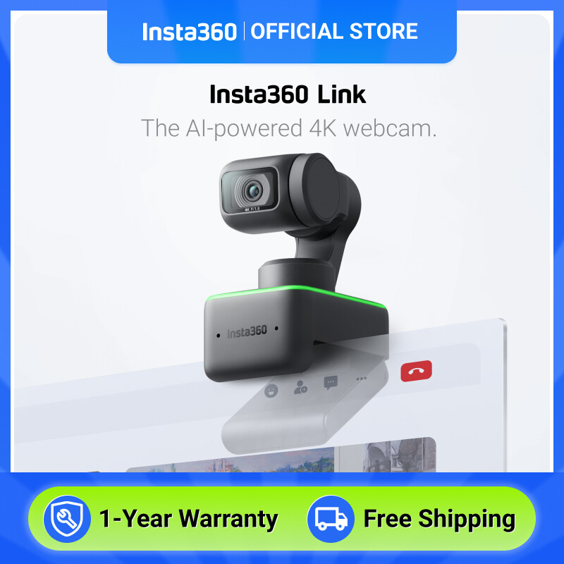 Insta360 Link - 4K AI Tracking Webcam with Gesture Control