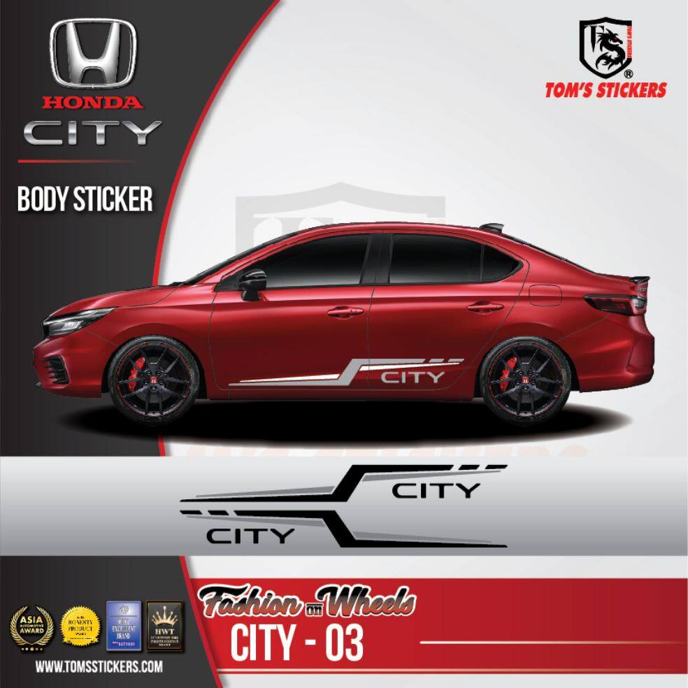 New 2020 Honda City Car Body Stickers Set City 04 Lazada